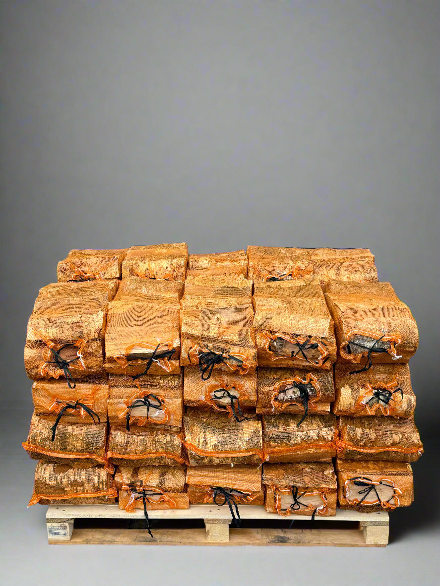 Kiln Dried Mixed Ash & Birch Logs - 40 x 30L nets