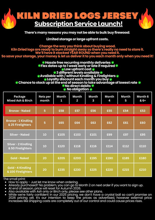Bronze subscription Plan - Mixed logs Naked
