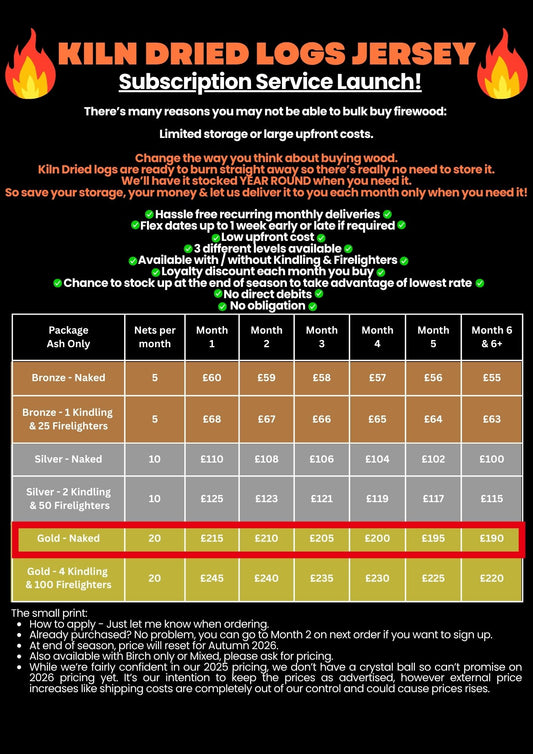 Gold Subscription Plan - Ash Logs Naked