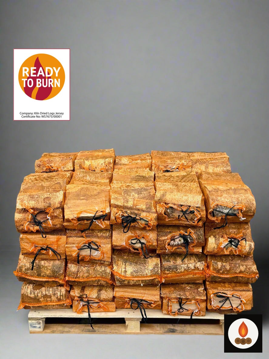2m3 Kiln Dried Hardwood Logs - 40 nets = 2m3 loose equivalent